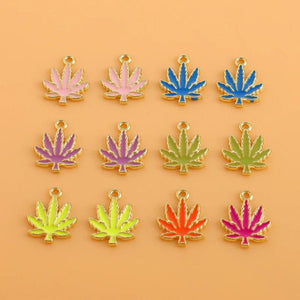 10pcs Maple Leaves Charms for DIY Jewelry Making