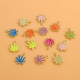 10pcs Maple Leaves Charms for DIY Jewelry Making