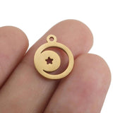 5Pcs Stainless Steel Charms for DIY Earrings Necklace Making