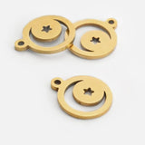 5Pcs Stainless Steel Charms for DIY Earrings Necklace Making