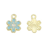 40Pcs Colorful Flowers Charms Pendant for Earrings Jewelry Making