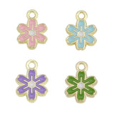 40Pcs Colorful Flowers Charms Pendant for Earrings Jewelry Making