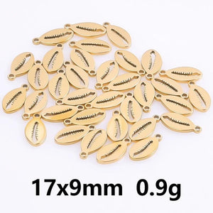 20pcs Stainless Steel Charms for Jewelry Making Necklace