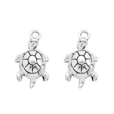 20pcs Small Tortoise Sea Turtle Charm Pendant for DIY Bracelet Keychain