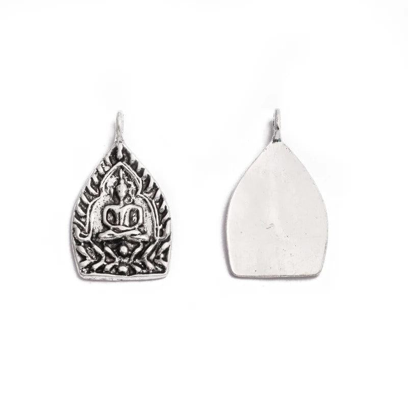 6Pcs Tibetan Silver Buddha Charms Pendant DIY Jewelry Making