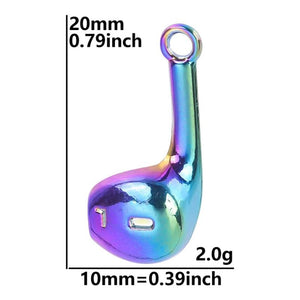 15pcs Rainbow Earphone Charms Alloy Pendant