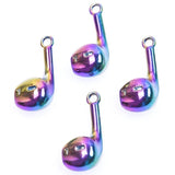 15pcs Rainbow Earphone Charms Alloy Pendant