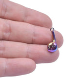 15pcs Rainbow Earphone Charms Alloy Pendant