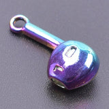 15pcs Rainbow Earphone Charms Alloy Pendant