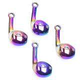 15pcs Rainbow Earphone Charms Alloy Pendant