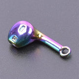 15pcs Rainbow Earphone Charms Alloy Pendant