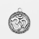 5pcs OM/AUM Symbol Yoga Charms Pendants for Jewelry Making