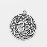 5pcs OM/AUM Symbol Yoga Charms Pendants for Jewelry Making