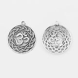 5pcs OM/AUM Symbol Yoga Charms Pendants for Jewelry Making