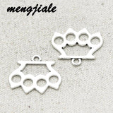 15pcs Brass Knuckles Charms for DIY Jewelry Making