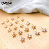 7*10MM 4Pcs/Lot Rhinestone DIY Earring Charms - Exquisite Jewelry Findings