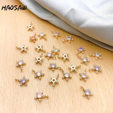 7*10MM 4Pcs/Lot Rhinestone DIY Earring Charms - Exquisite Jewelry Findings