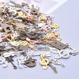 30/50Pcs Random Charms Music Instrument Pendant DIY Tibetan Jewelry