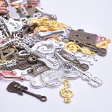 30/50Pcs Random Charms Music Instrument Pendant DIY Tibetan Jewelry