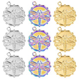5pcs Stainless Steel Dragonfly Charms Pendant for Necklace DIY Jewelry Making