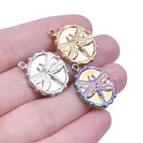 5pcs Stainless Steel Dragonfly Charms Pendant for Necklace DIY Jewelry Making