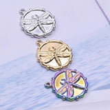 5pcs Stainless Steel Dragonfly Charms Pendant for Necklace DIY Jewelry Making