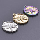 5pcs Stainless Steel Dragonfly Charms Pendant for Necklace DIY Jewelry Making
