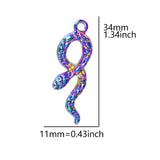 15PCS Animal Snake Pendant Charm DIY Jewelry Necklace Bracelet Supplies