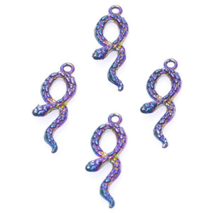 15PCS Animal Snake Pendant Charm DIY Jewelry Necklace Bracelet Supplies