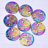 5PCS Gear Pendant Charm for DIY Jewelry Necklaces Bracelet