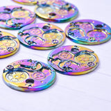 5PCS Gear Pendant Charm for DIY Jewelry Necklaces Bracelet