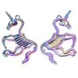10pcs Unicorn Skull Pendant Alloy Charms for DIY Jewelry
