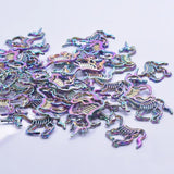 10pcs Unicorn Skull Pendant Alloy Charms for DIY Jewelry