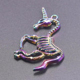 10pcs Unicorn Skull Pendant Alloy Charms for DIY Jewelry