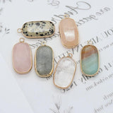 Crystal Quartz Pendants for Jewelry Making DIY Women Necklace Earr