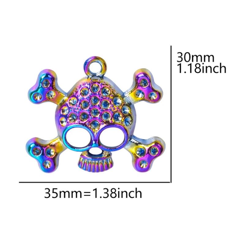 5PCS/Lot Skull Pendant Charm for Necklaces Bracelet DIY
