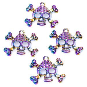 5PCS/Lot Skull Pendant Charm for Necklaces Bracelet DIY