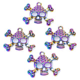 5PCS/Lot Skull Pendant Charm for Necklaces Bracelet DIY