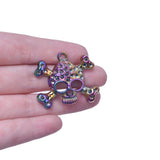 5PCS/Lot Skull Pendant Charm for Necklaces Bracelet DIY