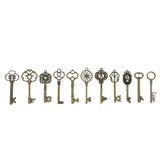 30Pcs/pack Hollow Vintage Bronze Key Charms Pendant DIY Jewelry Accessories