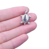 10PCS Circle Moon Stars Starfish Charms Stainless Steel DIY Jewelry Necklace