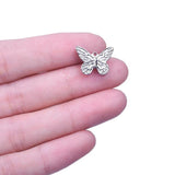 10PCS Circle Moon Stars Starfish Charms Stainless Steel DIY Jewelry Necklace