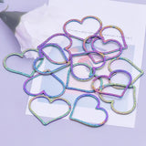 8pcs 33x38mm Heart Pendant Stainless Steel DIY Jewelry Supplies