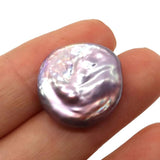 Natural Freshwater Pearl Button Beads 19-20mm for DIY Jewelry