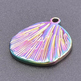 10pcs Shell Pendant Charm Stainless Steel for Jewelry DIY