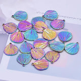 10pcs Shell Pendant Charm Stainless Steel for Jewelry DIY