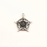 4Pcs Skull & Stars Charms for Jewelry Making