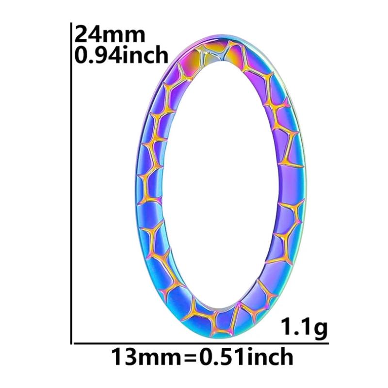 20pcs Lot Oval Pendant Charm Stainless Steel DIY Jewelry Necklaces Supplies