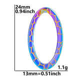 20pcs Lot Oval Pendant Charm Stainless Steel DIY Jewelry Necklaces Supplies