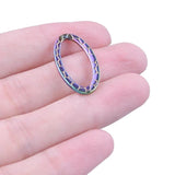 20pcs Lot Oval Pendant Charm Stainless Steel DIY Jewelry Necklaces Supplies